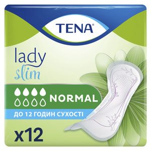 Прокладки урологічні TENA (Тена) Lady Slim Normal (Леді Нормал) тонкі для жінок 12 шт