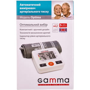 Вимірювач (тонометр) артеріального тиску Gamma Optima (Гамма Оптима) автоматичний