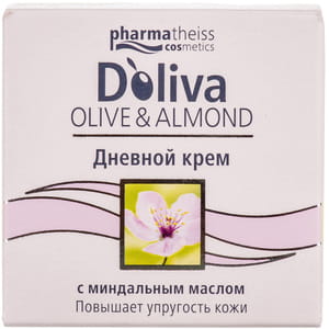 Крем для обличчя D'OLIVA (Д'Оліва) денний з мигдалевою олією 50 мл