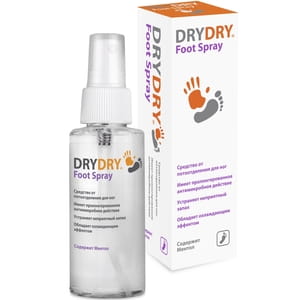 Засіб для ніг DRYDRY (Драй драй) Foot Spray (Фут Спрей) від потовиділення з ментолом 100мл