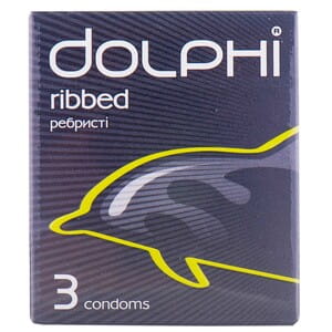 Презервативи DOLPHI (Долфі) ребристі 3 шт