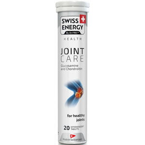 Вітаміни таблетки шипучі Swiss Energy (Свіс Енерджі) Joint Care (Джойнт кеа) з глюкозаміном, хондроїтином і вітаміном С туба 20 шт