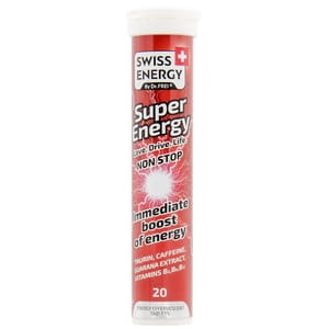 Вітаміни таблетки шипучі Swiss Energy (Свіс Енерджі) Super Energy (Супер енерджі) туба 20 шт