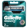 Кассеты сменные для бритья GILLETTE Mach 3 (Жиллет мак 3 три) 2 шт