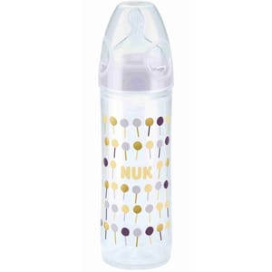 Пляшечка для годування NUK (Нук) First Choice New Classic Перший вибір пластикова 250 мл з латексною соскою розмір 2 (з 6 місяців) M (середній отвір)