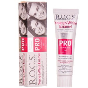 Зубная паста R.O.C.S. (Рокс) Pro Young & White Enamel для эффекта блеска и белизны молодой эмали 135 г