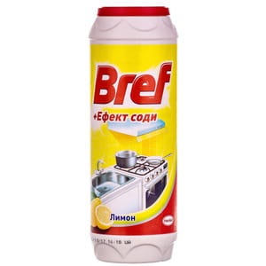 Порошок BREF (Бреф) чистящий Эффект соды Лимон 500 г