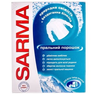 Порошок стиральный SARMA (Сарма) Горная свежесть универсал 400 г