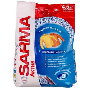 Порошок стиральный SARMA (Сарма) Актив Горная свежесть универсальный 4,5 кг