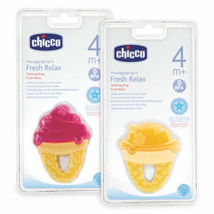 Зубное кольцо-прорезыватель CHICCO (Чико) с водой охлаждающее Мороженое с 4-х месяцев 1 шт