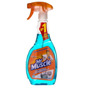 Средство для мытья стекла и других поверхностей MR.MUSCLE (Мистер Мускул) Профессионал со спиртом 500 мл
