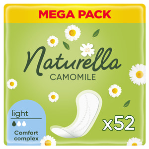 Прокладки щоденні жіночі NATURELLA (Натурелла) Camomile Light з ароматом ромашки 52 шт