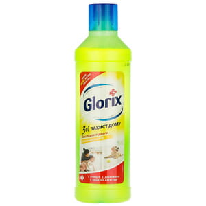 Средство для мытья пола GLORIX (Глорикс) Лимонная энергия 1 л