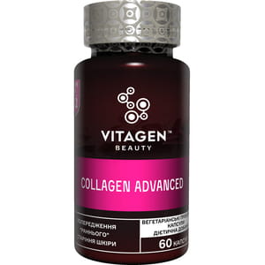 Диетическая добавка для восстановления природного вида кожи VITAGEN (Витаджен) №12 COLLAGEN ADVANCED капсулы флакон 60 шт