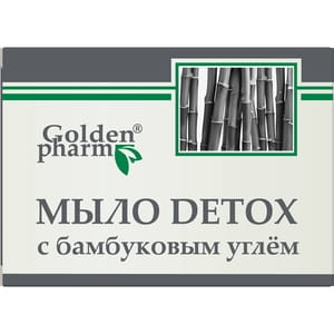 Мыло твердое DETOX (Детокс) с бамбуковым углем 70 г
