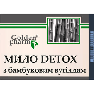 Мыло твердое DETOX (Детокс) с бамбуковым углем 70 г