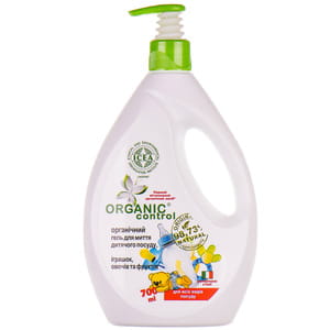 Гель для мытья детской посуды, игрушек, фруктов и овощей ORGANIC CONTROL (Органик контрол) органический 700 мл