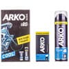 Набор подарочный ARKO Men (Арко мэн) Cool (Кул): Пена для бритья Cool 200 мл + Крем после бритья Cool 50 мл