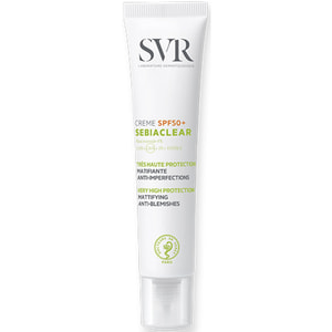 Крем для лица SVR (Свр) Себиаклер солнцезащитный SPF 50 для жирной кожи с недостатками 50 мл