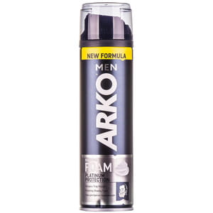 Піна для гоління ARKO Men (Арко мен) Platinum Protection (Платінум протекшен) з комплексом з 5-ти мінералів 200 мл