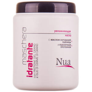 Маска для волос NUA (Нуа) увлажняющая с маслом зародышей пшеницы и пшеничным протеином 1 л