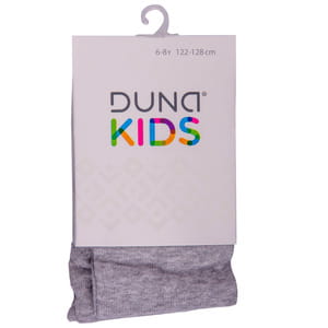 Колготки детские DUNA (Дюна) 480 демисезонные хлопковые меланжевые цвет светло-серый размер 122-128