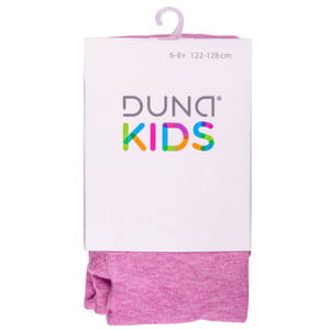 Колготки детские DUNA (Дюна) 480 демисезонные хлопковые меланжевые цвет серо-розовый размер 122-128