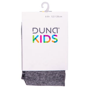 Колготки детские DUNA (Дюна) 480 демисезонные хлопковые меланжевые цвет темно-серый размер 122-128