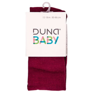 Колготки для младенцев DUNA (Дюна) 489 однотонные демисезонные хлопковые цвет бордо размер 80-86