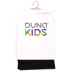 Колготки детские DUNA (Дюна) 489 однотонные демисезонные хлопковые цвет черный размер (рост) 98-104 см