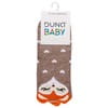 Носки для младенцев DUNA (Дюна) 4005 с лисичками демисезонные хлопковые цвет темно-бежевый размер (стопа) 12-14 см 1 пара