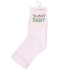 Носки для младенцев DUNA (Дюна) 471 однотонные демисезонные хлопковые цвет белый размер (стопа) 12-14 см 1 пара