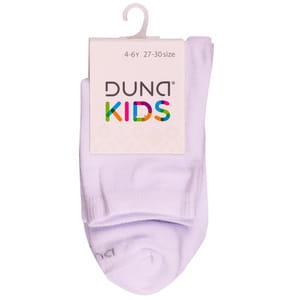 Носки детские DUNA (Дюна) 471 однотонные демисезонные хлопковые цвет белый размер (стопа) 18-20 см 1 пара