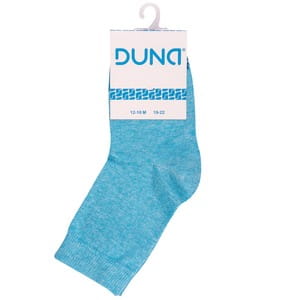 Носки для младенцев DUNA (Дюна) 471 однотонные демисезонные хлопковые цвет бирюзовый размер (стопа) 12-14 см 1 пара