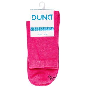 Носки детские DUNA (Дюна) 471 однотонные демисезонные хлопковые цвет малиновый размер (стопа) 20-22 см 1 пара