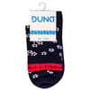 Носки детские DUNA (Дюна) 958 с цветочками демисезонные хлопковые цвет темно-синий размер (стопа) 20-22 см 1 пара