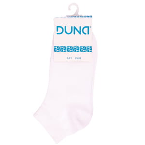 Носки детские DUNA (Дюна) 427 в сеточку демисезонные хлопковые цвет белый размер (стопа) 16-18 см 1 пара