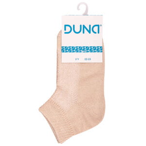 Носки детские DUNA (Дюна) 427 в сеточку демисезонные хлопковые цвет серо-бежевый размер (стопа) 14-16 см 1 пара