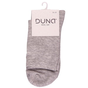 Носки женские DUNA (Дюна) 8022 без давления демисезонные хлопковые цвет светло-серый размер (стопа) 23-25 см 1 пара