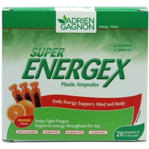 Супер Енержекс дієтична добавка для підвищення стресостійкості та проти втоми розчин в ампулах по 10 мл 20 шт Uamed (Юамед)