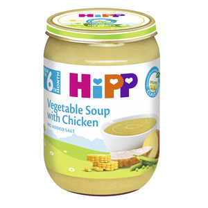 Пюре овоще-мясное детское Хипп Овощной суп с курицей с 6-ти месяцев 190 г