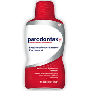 Ополаскиватель для полости рта PARODONTAX (Пародонтакс) для ежедневного использования классический 500 мл