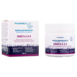 Маска для волос PHARMEA (Фармея) Омега 3-6-9 Восстановление и здоровье 200 мл