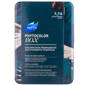 Набор для окрашивания волос PHYTO (Фито) Фитоколор бокс крем-краска тон 7,74 Русо-каштановый медный