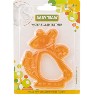 Прорезыватель водный детский BABY TEAM (Беби Тим) артикул 4004 Мишка/кенгуру с 4-х месяцев 1 шт