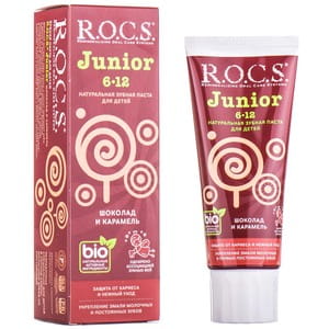Зубная паста R.O.C.S. (Рокс) Junior (Джуниор) детская Шоколад и карамель 74 г