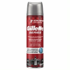 Гель для бритья GILLETTE (Жиллет) Series Sensitive Skin для чувствительной кожи 200 мл