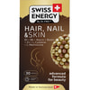 Витамины капсулы Swiss Energy (Свис Энерджи) Hair,Nail & Skin с цинком здоровье волос, кожи и ногтей флакон 30 шт