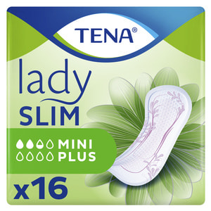 Прокладки урологические TENA (Тена) Lady Slim Mini Plus (Леди Мини Плюс) тонкие для женщин 16 шт
