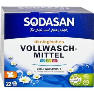 Порошок-концентрат стиральный органический SODASAN (Содасан) Heavy Duty для сильных загрязнений, белых и цветных вещей 1,2 кг